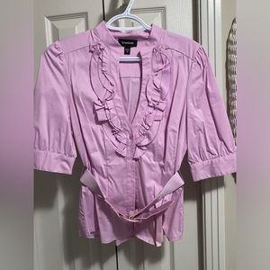 Woman’s deep V blouse. Cotton
